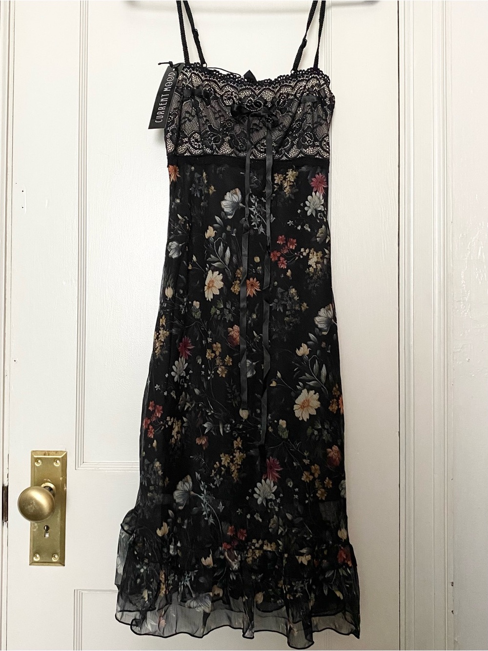 Current Mood Sun-Kissed Sunsets Midi Dress, Size XS